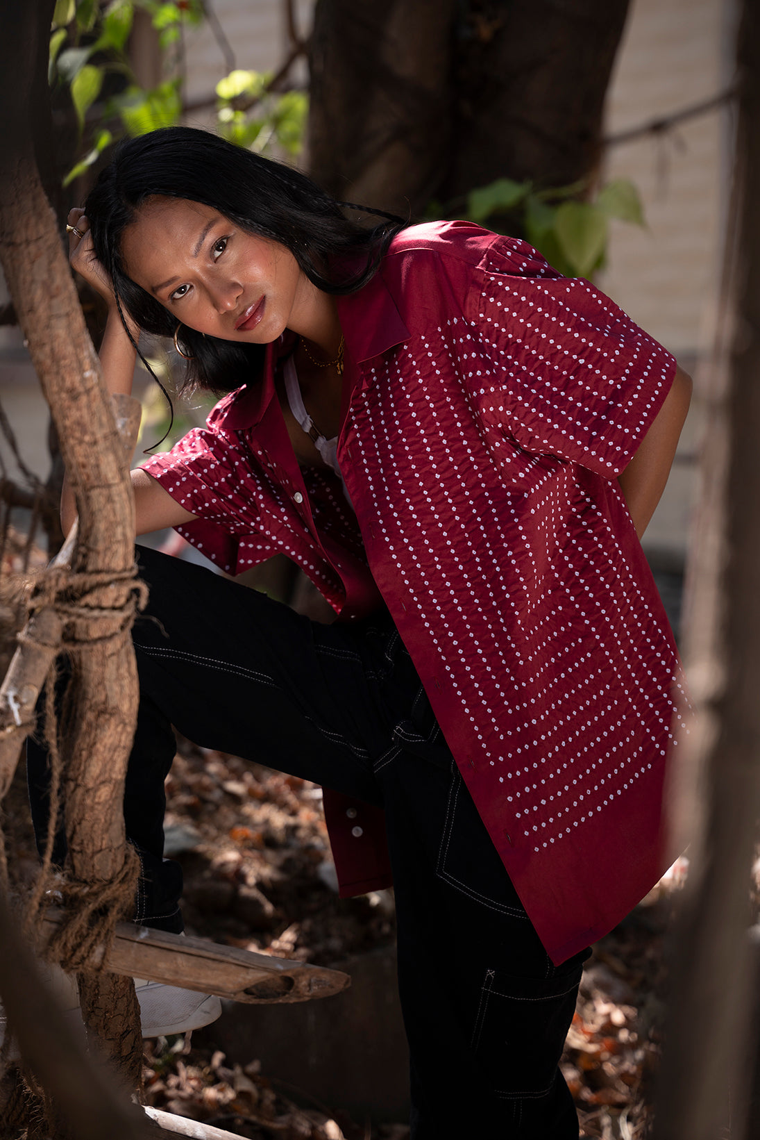 Metriksa in Barn Red Shirt