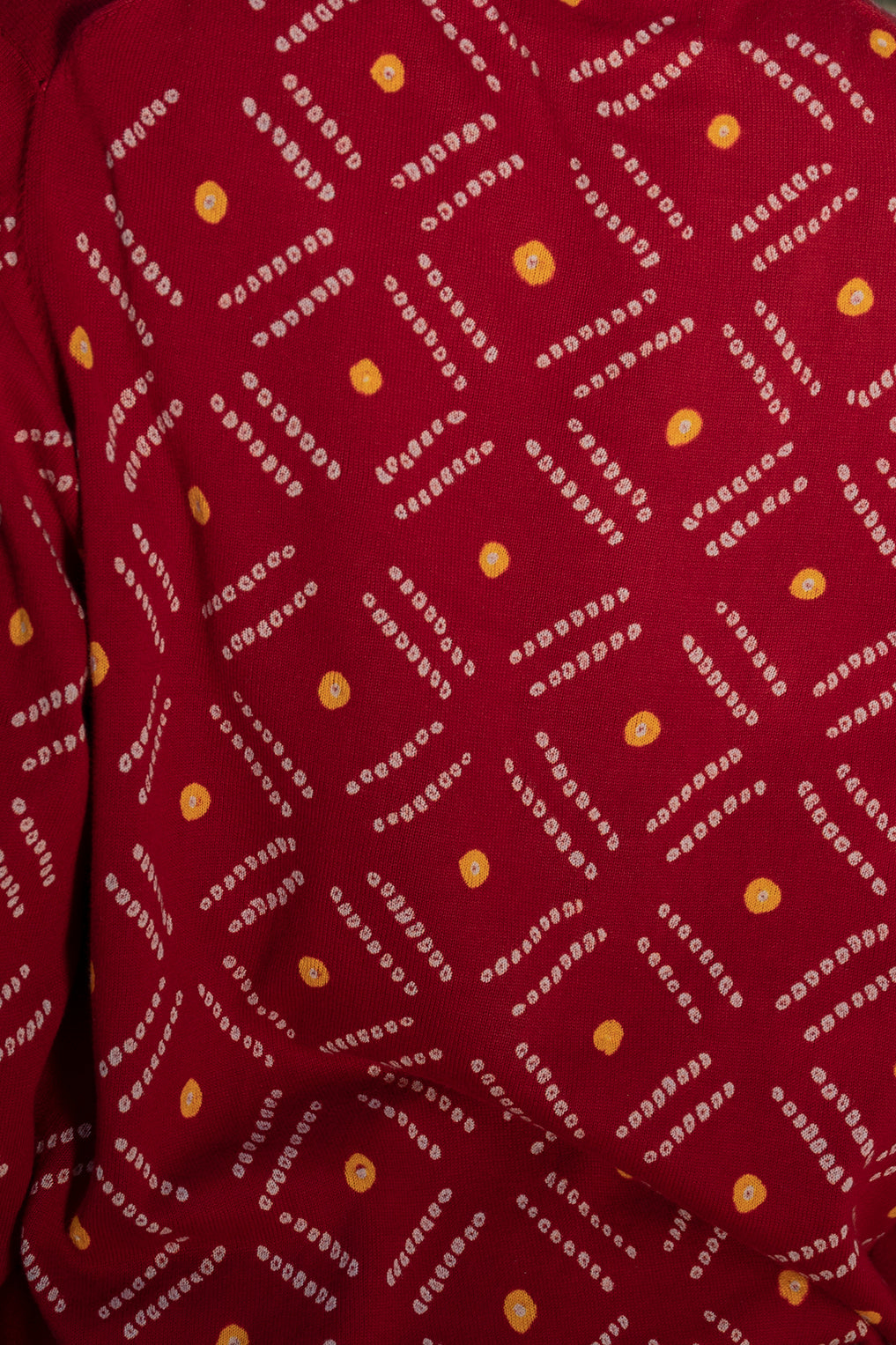 Chakri in Red-Yellow Knit