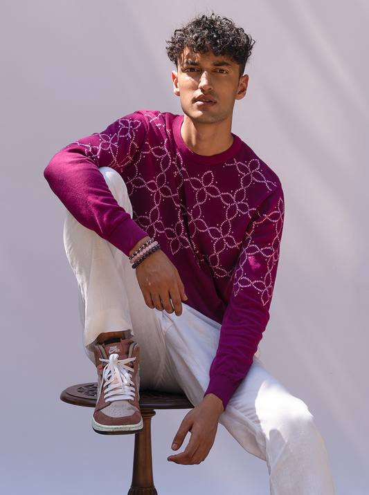 Phula in Magenta Knit
