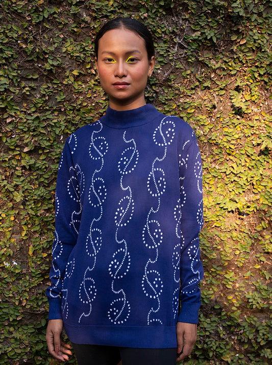 Graha in Azure Knit