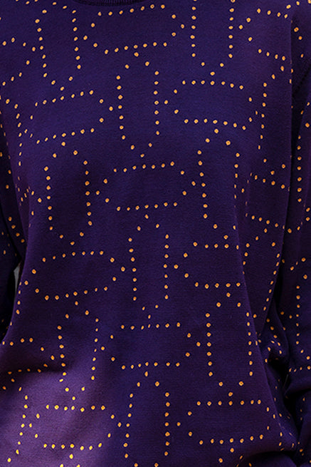 Intoh in Dark Purple Knit