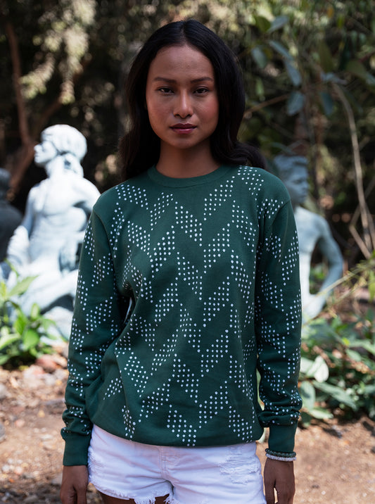 Urja in Forest Green Knit